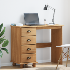 vidaXL 'ASKIM' íróasztal fiókokkal 95x40x75 cm Tömör fa fenyő íróasztal