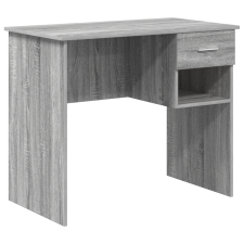 vidaXL Asztal tárolóval Szürke Sonoma 90x49.5x75 cm Forgácslap (869271) íróasztal