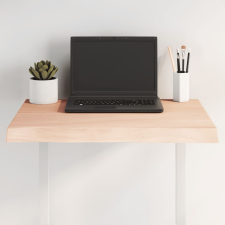 vidaXL asztallap 60x50x(2-4) cm kezeletlen tömör fa élőszegélyes bútor
