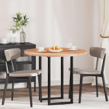 vidaXL Asztallap Világosbarna Ø 90 x 2.5 cm Masszív tölgyfa bútor