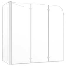 vidaXL átlátszó edzett üveg kádparaván 130 x 130 cm kád, zuhanykabin