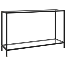 vidaXL átlátszó edzett üveg tálalóasztal 120 x 35 x 75 cm bútor