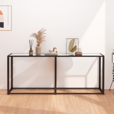 vidaXL átlátszó edzett üveg tálalóasztal 180 x 35 x 75,5 cm bútor