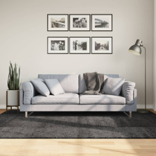 vidaXL atracitszürke hosszú szálú bozontos modern szőnyeg 160 x 230 cm lakástextília