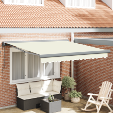 vidaXL Automatikus Behúzható Napellenző Krém 300x250 cm kerti bútor