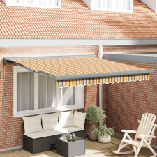 vidaXL Automatikus Behúzható Napernyő Több Színben 350x250 cm kerti bútor