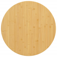 vidaXL bambusz asztallap Ø60 x 1,5 cm bútor