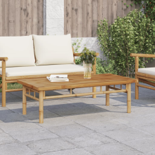 vidaXL bambusz dohányzóasztal 110 x 55 x 35 cm bútor