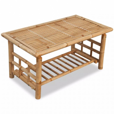 vidaXL bambusz dohányzóasztal 90 x 50 x 45 cm bútor