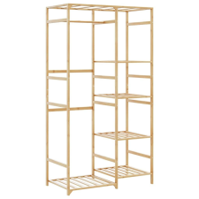 vidaXL bambusz ruhaállvány polcokkal 100x50x184,5 cm bútor