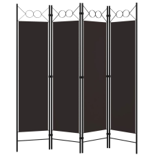 vidaXL barna 4 paneles paraván 160 x 180 cm (320703) bútor