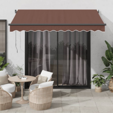 vidaXL barna automata kihúzható napellenző 350 x 250 cm kerti bútor