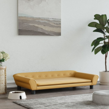 vidaXL barna bársony kutyaágy 100 x 50 x 21 cm (172010) szállítóbox, fekhely kutyáknak