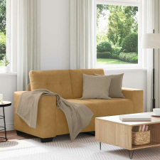 vidaXL barna bársony loveseat kanapé 120 cm bútor