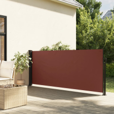 vidaXL barna behúzható oldalsó napellenző 120 x 500 cm kerti bútor