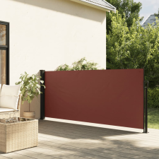 vidaXL barna behúzható oldalsó napellenző 140 x 500 cm kerti bútor