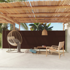 vidaXL Barna behúzható oldalsó terasznapellenző 160 x 600 cm kerti bútor