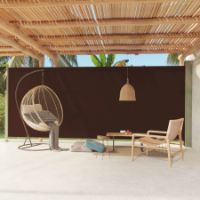 vidaXL barna behúzható oldalsó terasznapellenző 220 x 600 cm kerti bútor