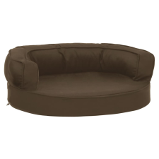 vidaXL barna ergonomikus vászonhatású kutyaágymatrac 60 x 42 cm (171301) szállítóbox, fekhely kutyáknak