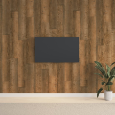 vidaXL barna fa megjelenésű PVC fali panel 2,06 m² építőanyag