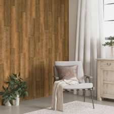 vidaXL barna fa megjelenésű PVC fali panel 2,06 m² építőanyag