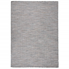 vidaXL barna-fekete lapos szövésű kültéri szőnyeg 200 x 280 cm lakástextília