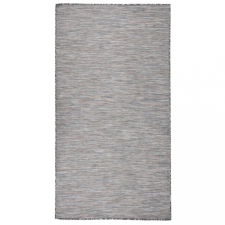 vidaXL Barna-fekete lapos szövésű kültéri szőnyeg 80 x 150 cm lakástextília