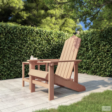 vidaXL Barna HDPE kerti adirondack szék kerti bútor
