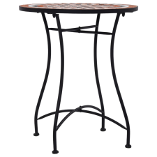 vidaXL barna kerámia mozaikos bisztróasztal 60 cm (46713) kerti bútor