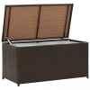 vidaXL Barna kerti polyrattan tárolóláda 100 x 50 x 50 cm