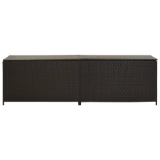 vidaXL barna kerti polyrattan tárolóláda 200 x 50 x 60 cm (46475) kerti tárolás