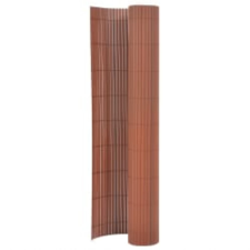 vidaXL barna kétoldalas kerti kerítés 90 x 400 cm kerti bútor