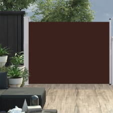vidaXL barna kihúzható oldalsó teraszi napellenző 140 x 500 cm kerti bútor