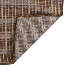vidaXL barna lapos szövésű kültéri szőnyeg 140 x 200 cm (340789) lakástextília