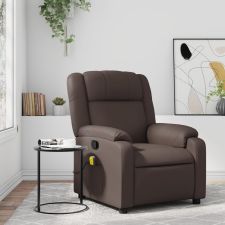vidaXL barna műbőr dönthető masszázsfotel (373531) masszázsfotel