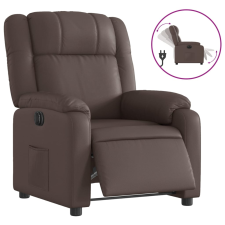 vidaXL barna műbőr elektromos dönthető fotel (3205138) bútor