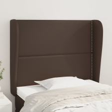 vidaXL barna műbőr fejtámla szárnyakkal 93x23x118/128 cm ágy és ágykellék