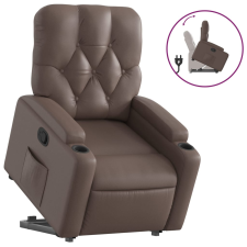 vidaXL barna műbőr felállást segítő dönthető fotel (3204774) bútor