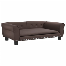 vidaXL barna műbőr kutyaágy 95x55x30 cm (171819) szállítóbox, fekhely kutyáknak