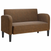 vidaXL barna műbőr loveseat kanapé 110 cm (4100541)