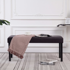 vidaXL Barna műbőr pad 106 cm bútor