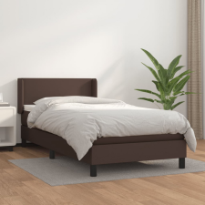 vidaXL barna műbőr rugós ágy matraccal 80 x 200 cm ágy és ágykellék