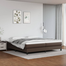 vidaXL barna műbőr rugós ágykeret 200x200 cm ágy és ágykellék