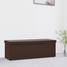 vidaXL barna összecsukható PVC tárolópad bútor