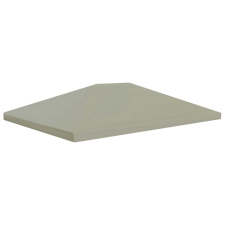 vidaXL barna pavilon tetőponyva 310 g/m², 4 x 3 m kerti bútor