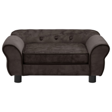 vidaXL barna plüss kutyakanapé 72 x 45 x 30 cm (170952) szállítóbox, fekhely kutyáknak