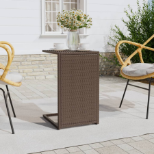 vidaXL barna polyrattan C-asztal 40 x 35 x 60 cm bútor