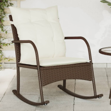 vidaXL barna polyrattan kerti hintaszék párnákkal kerti bútor