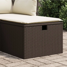 vidaXL barna polyrattan kerti szék párnával 55 x 55 x 37 cm kerti bútor