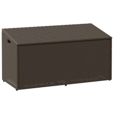 vidaXL barna polyrattan kerti tárolóláda 110x50x58 cm kerti tárolás